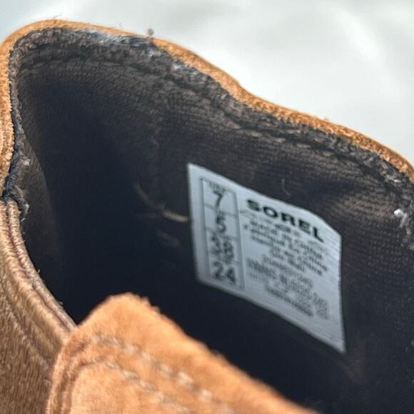 Sorel Evie II Chelsea Boot Waterproof Leather/Suede Wedge Brown Women 7 NWB - Picture 10 of 11